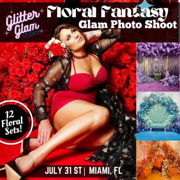 Glitter Glam Studios Floral Fantasy Photoshoot